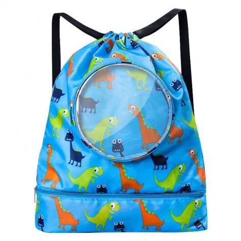Lightweight Drawstring Gym Backpack Swim Bag for Kids