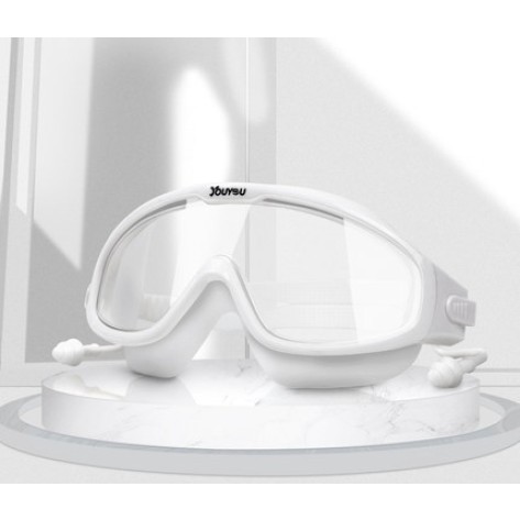 Wide Angle Large Frame Clear Vision Swimming Goggles for Adult