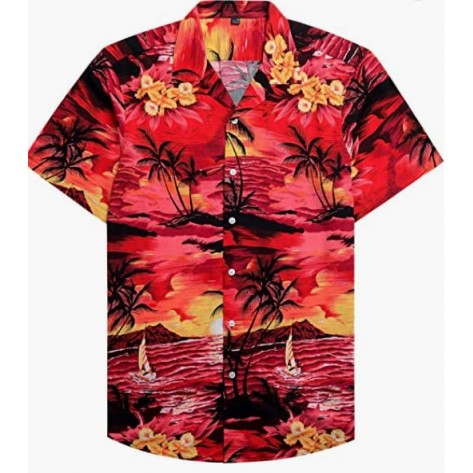 Regular Fit Short Sleeve Casual Hawaiian Shirt