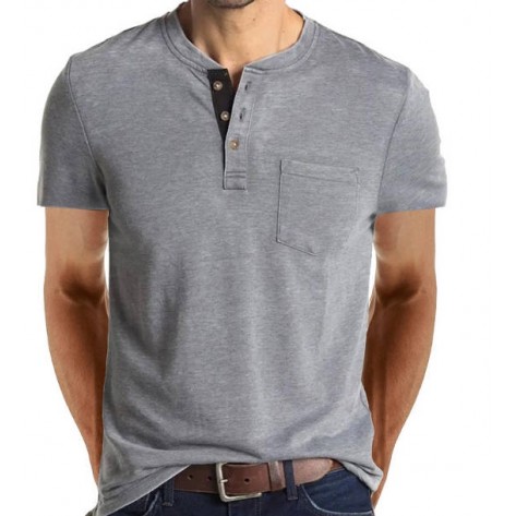  Mens Fashion Henley Shirts