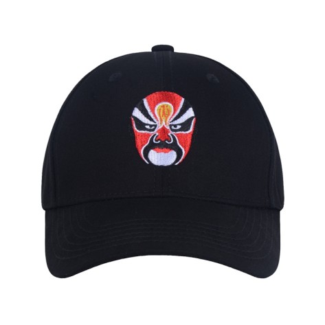 Facial Makeup Woven Patch Baseball Cap