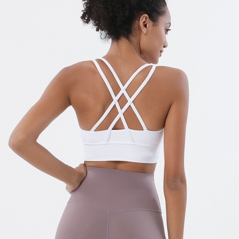 Strappy Cross Back Sport Bras