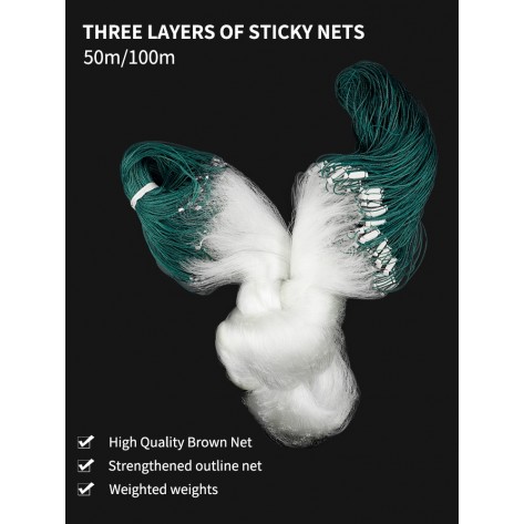 Three-layer Throw Cast Fishing Net