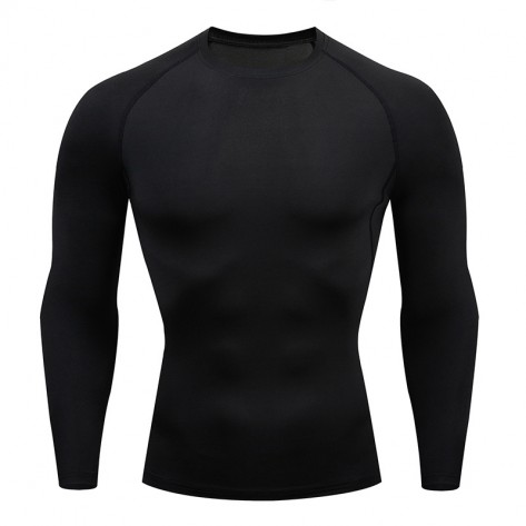 Slim-Fit Long Sleeve Shirts Rashguard