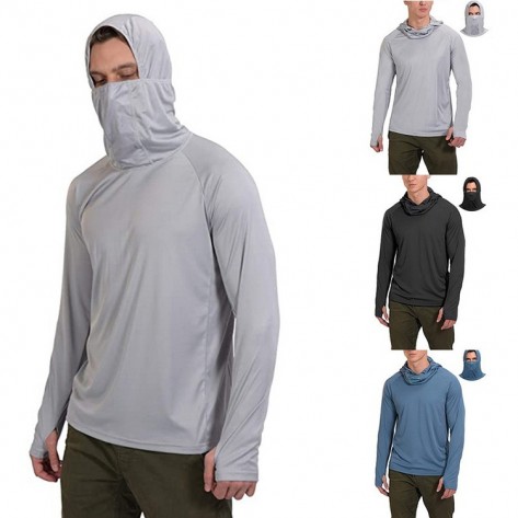 Long Sleeve Rash Guard Hooded Shirts