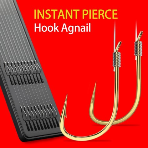 Gold Sharp Agnail Fishing Hooks