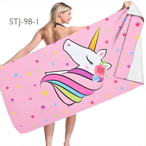 Unicorn Quick Dry Microfiber Beach Towel