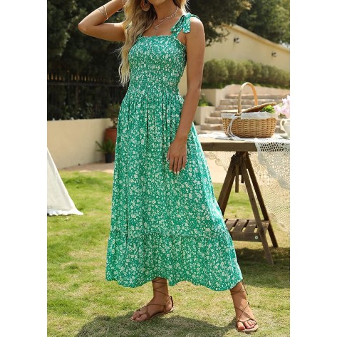 Casual Bohemian Floral Slip Dress