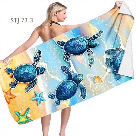 Turtles Quick Dry Microfiber Beach Towel