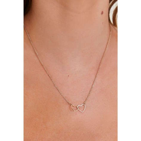 Cutout Heart Charm Necklace