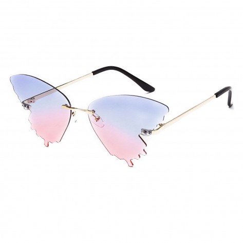 metal frame butterfly design sunglasses