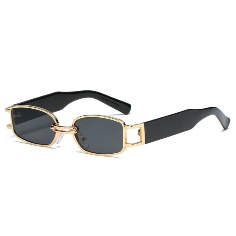 thin black rectangle sunglasses