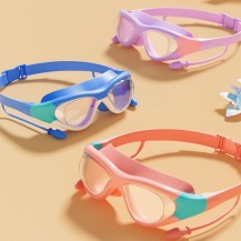Swim Goggles with Ear Plugs for Kids