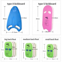 Foam Back Floating Board Kickboard Swimming Training Aid Swim Belt for Kids Swimming Beginner