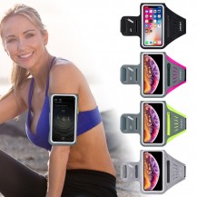 Cell Phone Running Armband with Airpods Zipper Pocket
