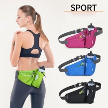 Sport Running Belt with Vertical Bottle Pocket
