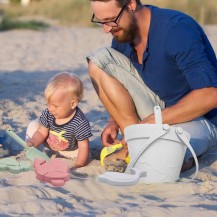 Beach Bucket Silicone Beach Toys for Boys and Girls