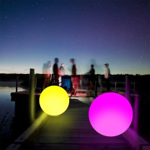 Pool Floating Beach Balls with Color Changing Lights