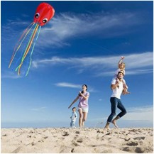2-Pack New Upgraded Smiley Large Octopus Kites