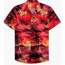 Regular Fit Short Sleeve Casual Hawaiian Shirt