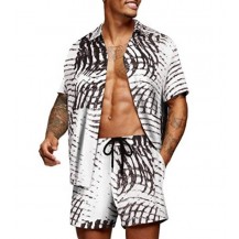 Mens Stripe Hawaiian Shirts