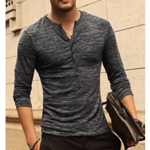 Basic Henley Short/Long Sleeve T-Shirt