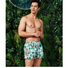 Men's Colorful Flower Print Beach Shorts
