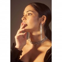 Rhinestone Duster Earrings