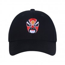 Facial Makeup Woven Patch Baseball Cap