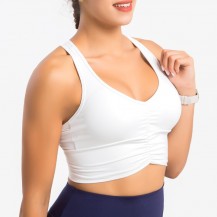 Ruched Padded Sports Bras for Women