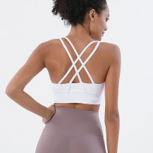 Strappy Cross Back Sport Bras