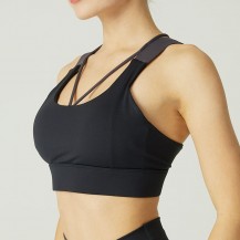 Strappy Hook Closure Sports Bras