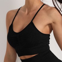 Comfort Ruched Padded Fitness Bras