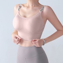 Strap Shoulder Tank Top Shakeproof Sports Bras