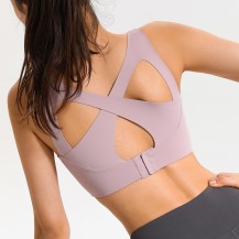 Cross Back Hook Closure Sports Bras