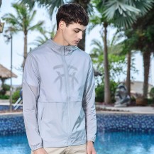 UV Long Sleeve Zipper Front Rash Guard