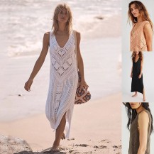 Crochet Swim Coverups Dress