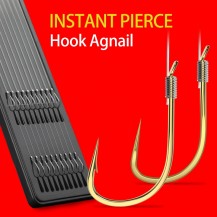 Gold Sharp Agnail Fishing Hooks