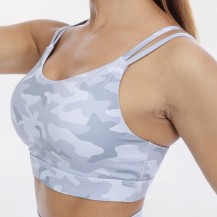 Camouflage Strappy Sports Fitness Bra