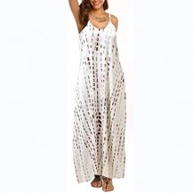 Spaghetti Strap Printed Long Maxi Dress