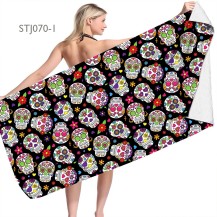 Skull Pineapple Microfiber Beach Towel