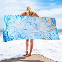 Blue Sea Quick Dry Microfiber Beach Towel