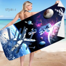 Spaceman Quick Dry Microfiber Beach Towel