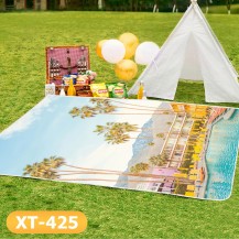Coconut Palm Waterproof Foldable Travel Blanket