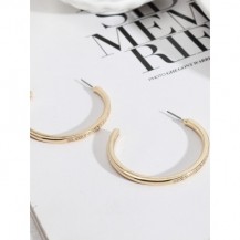 Penelope 14KT Gold Rhinestone Hoop Earrings