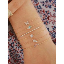 Eye Pendant Bracelet Set