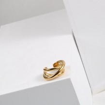 A-List Twist Gold Twisted Ring
