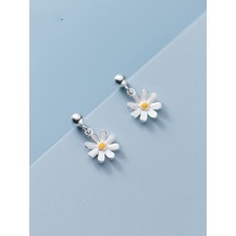 Daisy Flower Charm Earring