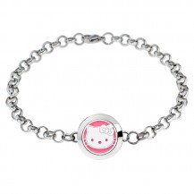 Rhinestone Hello Kitty Charm Bracelet