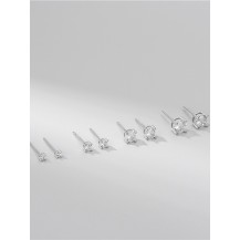 CZ Stone Stud Earrings
